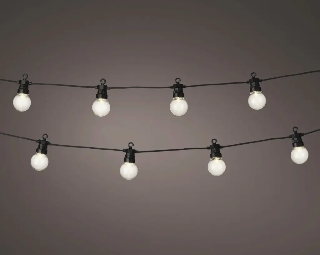 Valguskett 20LED 9,5m õue soe valgus