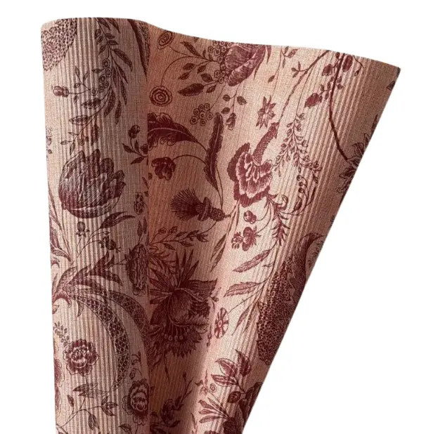 Kimbupaber French 50cm*10m 'Laineline' lillemuster 