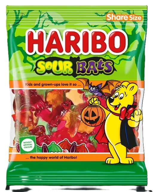 HARIBO Hapud nahkhiired kummikommid 160g 