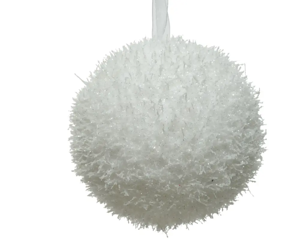 Jõulukuul lumepall d8cm valge