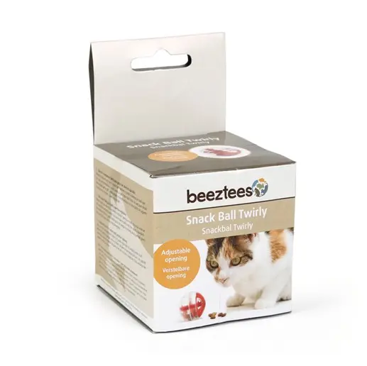 Beeztees Twirly kassi maiusepall punane