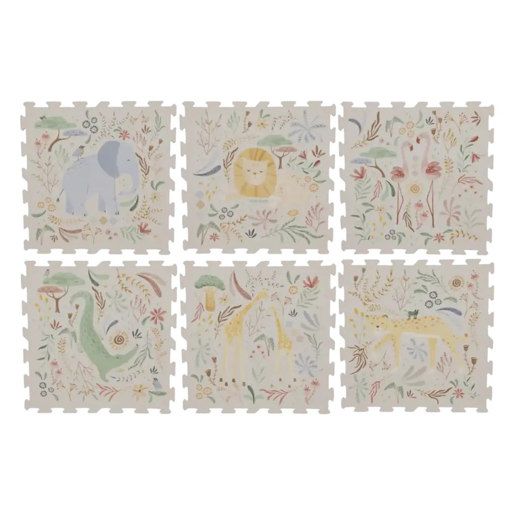 Little Dutch Puslematt XL Safari Friends