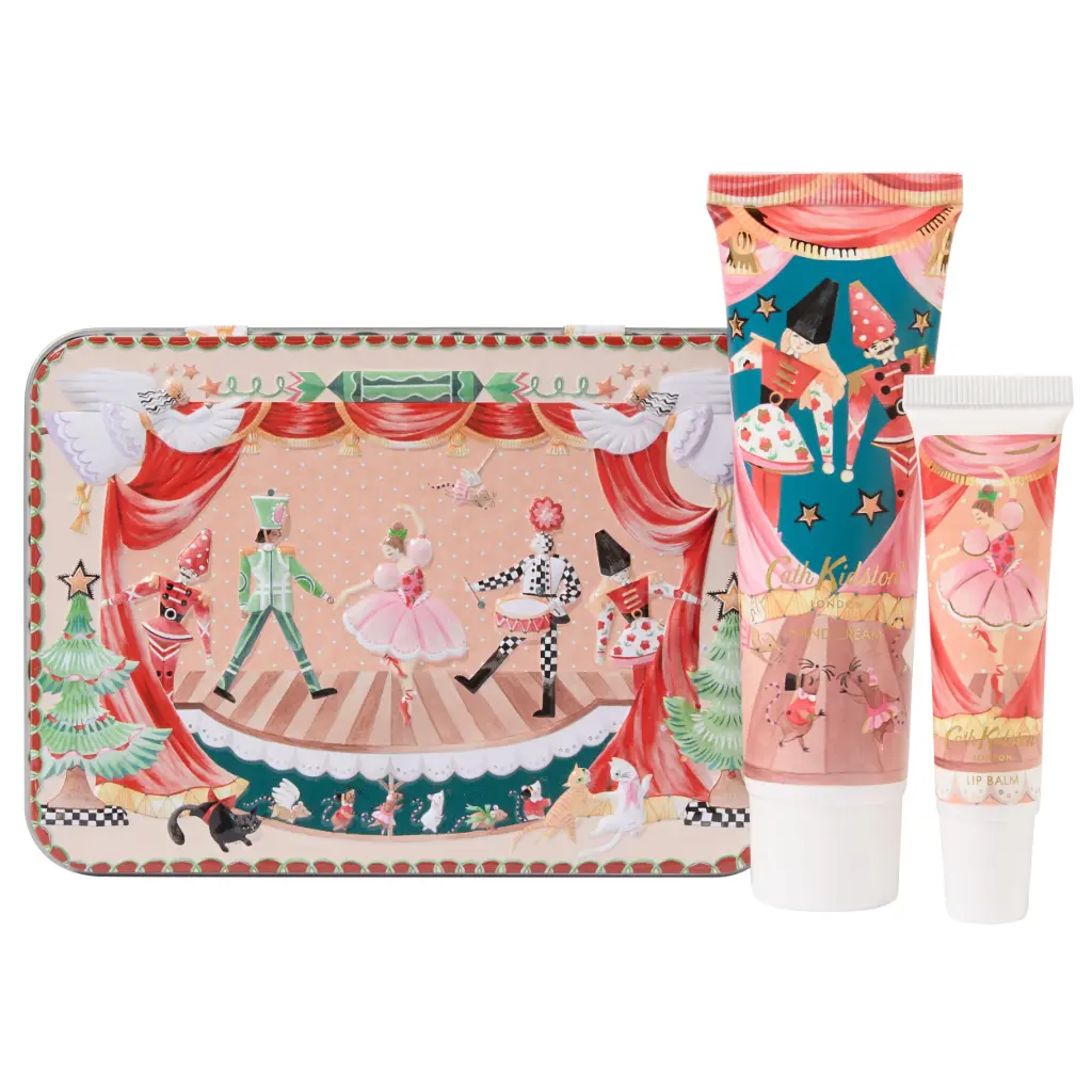 Kinkekomplekt 'Cath Kidston Nutcracker' kätekreem 50ml ja huulepalsam 10ml