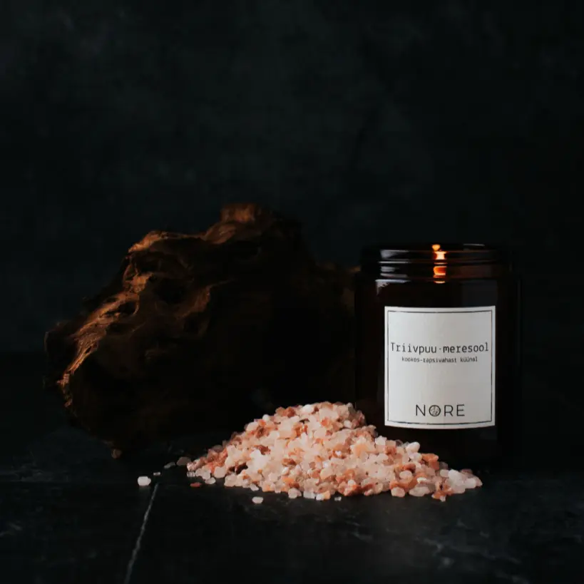 Lõhnaküünal NORE Triivpuu•meresool 150g