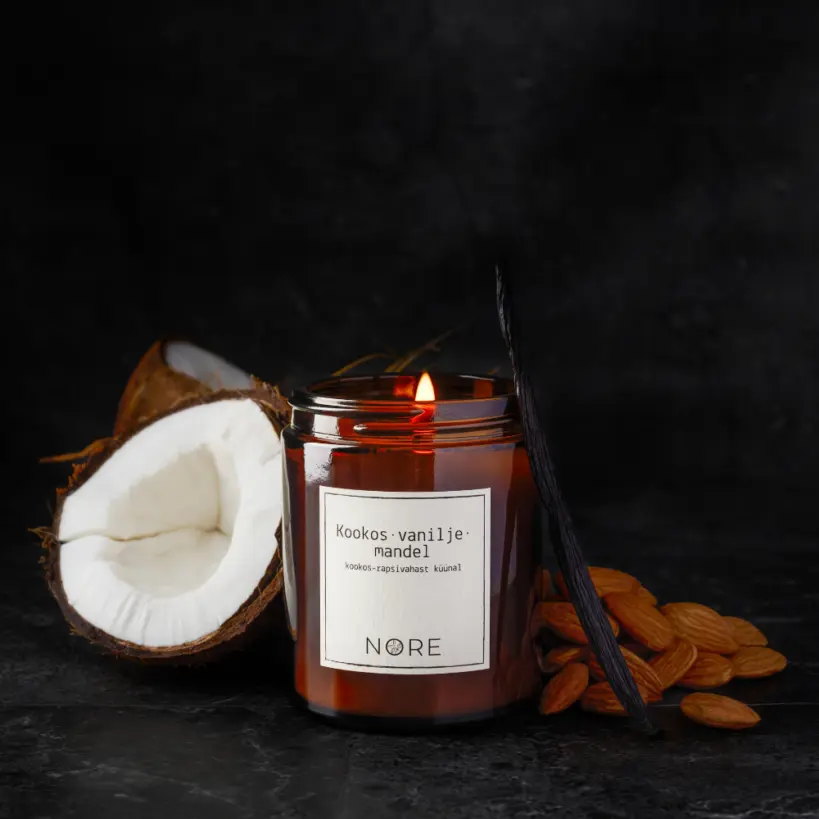 Lõhnaküünal NORE Kookos•vanilje•mandel 150g