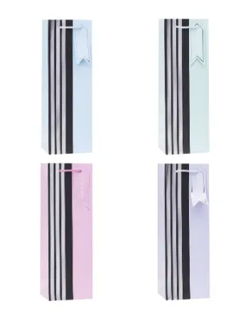 Pudelikott 'Pastelsed toonid triibuga'