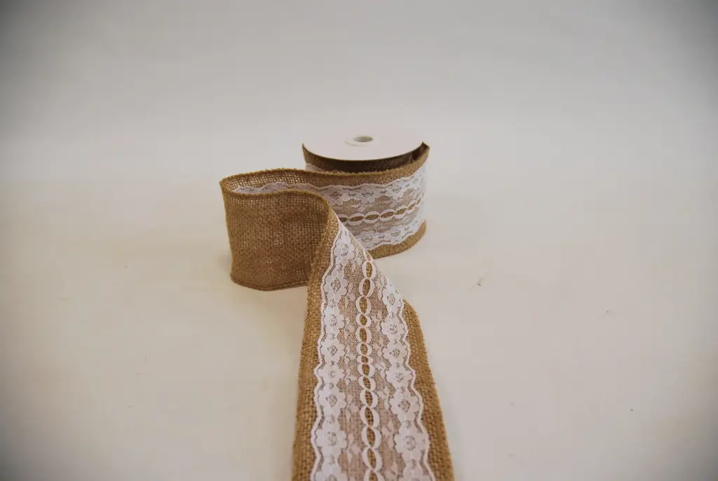 Kangaspael 'Jute pitsiga' 8cm*5m