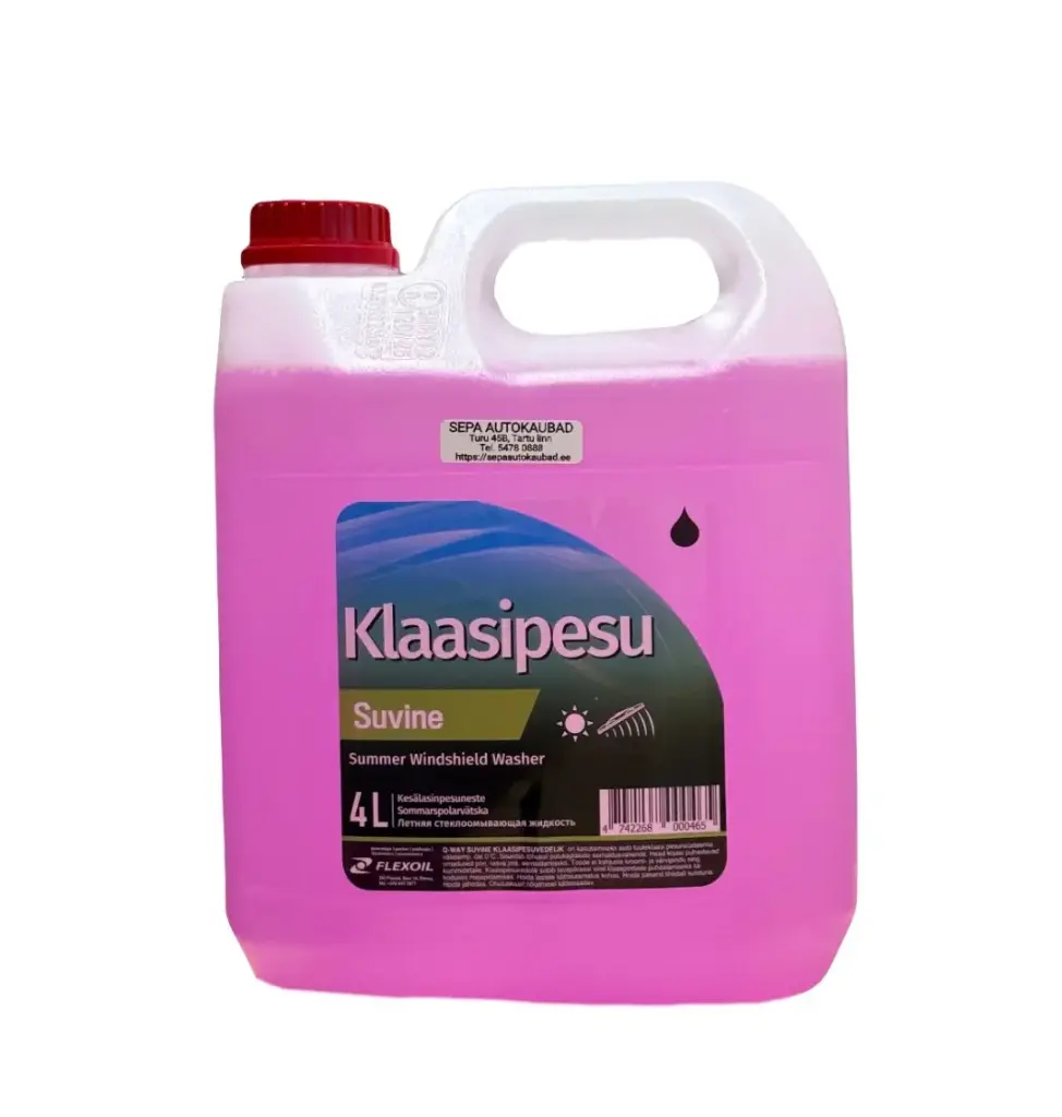 Klaasipesuvedelik suvine 4l