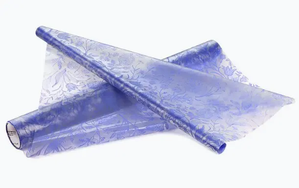 Fooliumirull 48cm*10m läbipaistev lillemuster