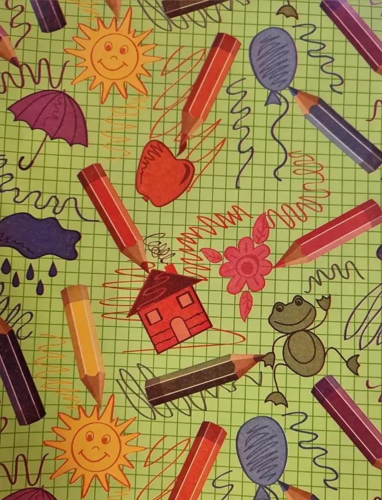 Kinkepaber 'School' 100cm*10m