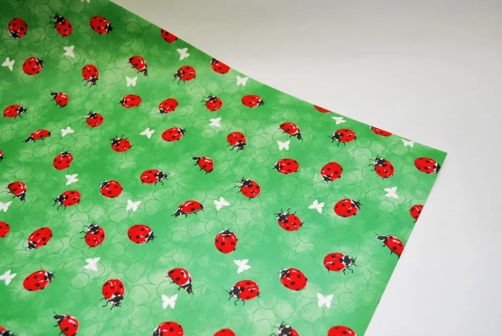 Kinkepaber lepatriinudega 70cm*25m