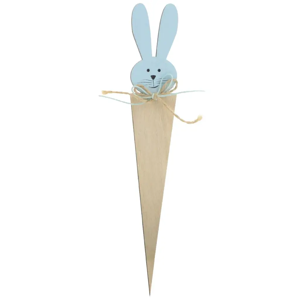 Jänes 'Dolly' 25,5cm puidust sinine 