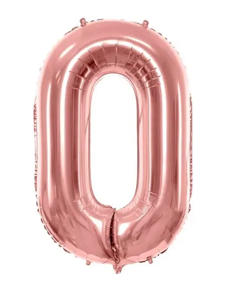 Foolium õhupall 'Numbrid' roosakuld 86cm