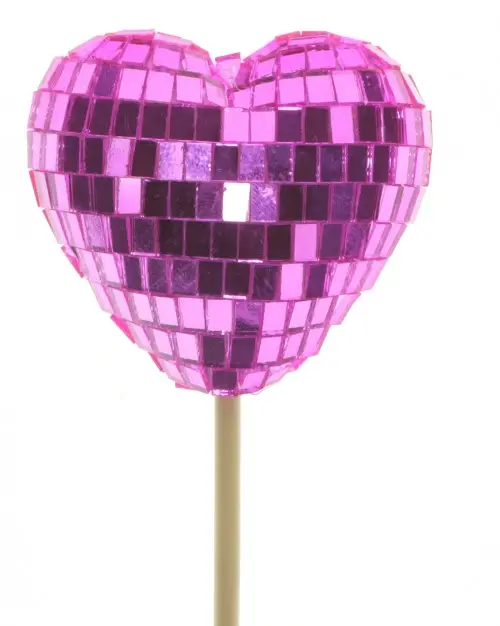 Süda 'Loveshine' 5,5cm 10 cm pikal tikul