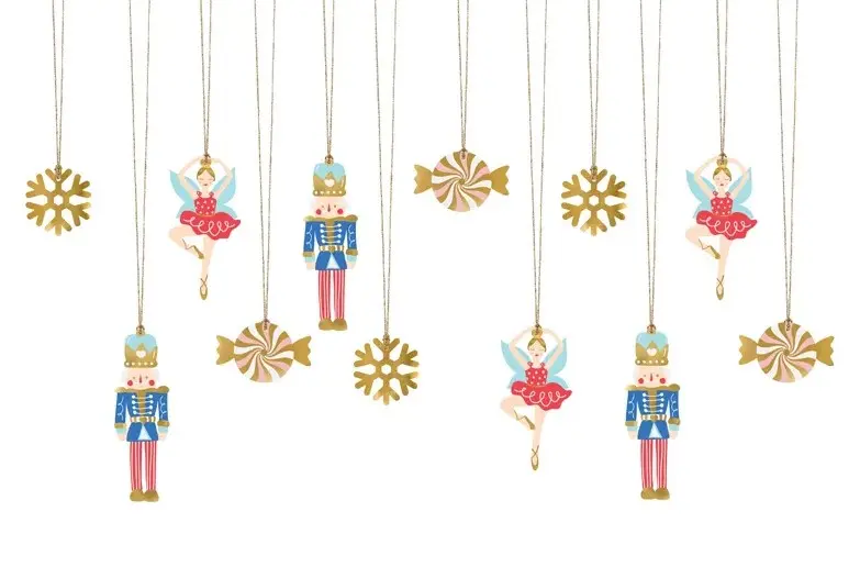 Dekoratiivne silt paelaga Nutcracker mix 