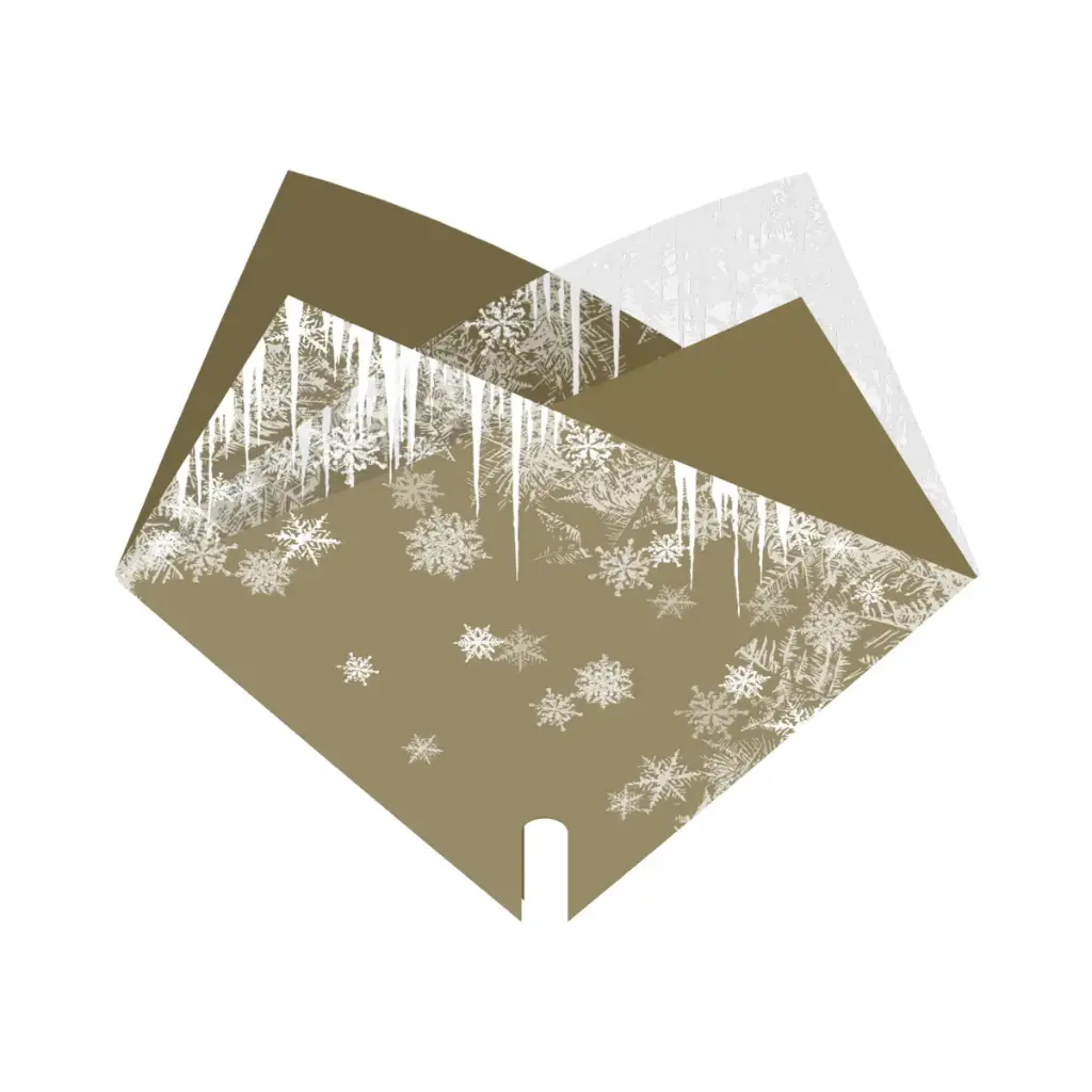 Kimbuümbris 'Double Holiday on Ice' 35*35cm