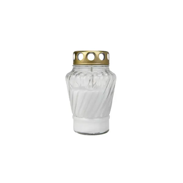Kalmuküünal klaasis Ø8cm H13cm 22h