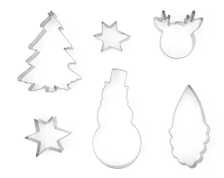 Piparkoogi vormid Merry Christmas (6tk/pk)