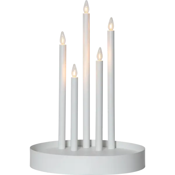 Advendiküünal Deco valge 5LED h46cm