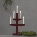 Advendiküünal Trapp punane 5LED h46cm