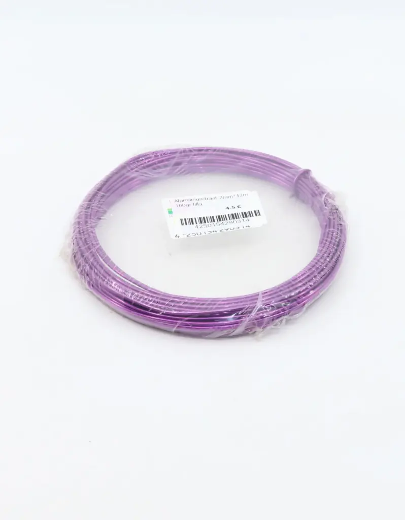 Alumiiniumtraat 2mm*12m 100gr lilla