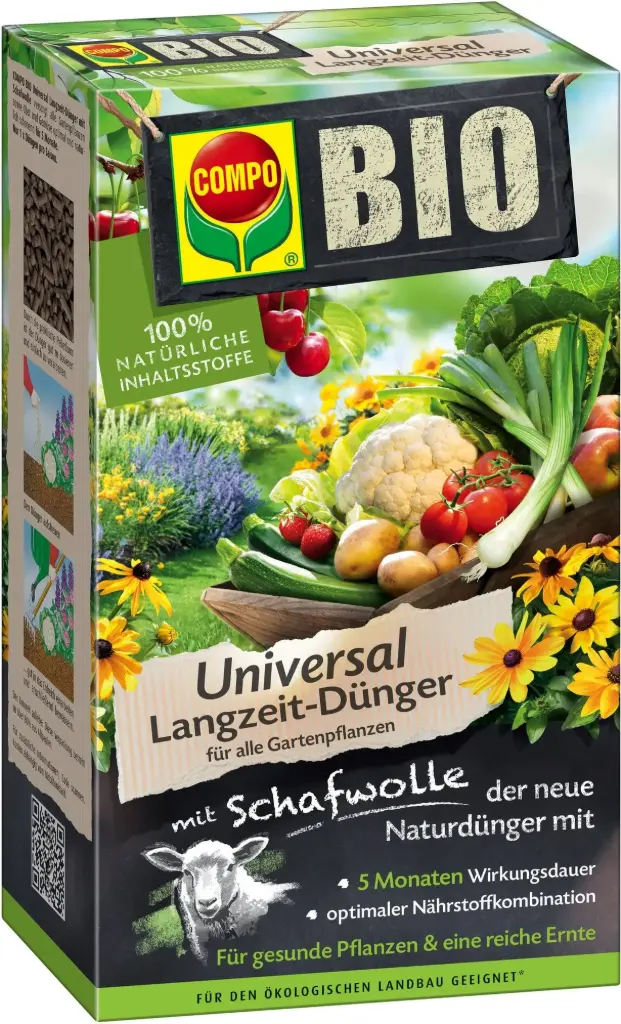 BIO pikaajaline aiaväetis lambavillaga Compo 2kg