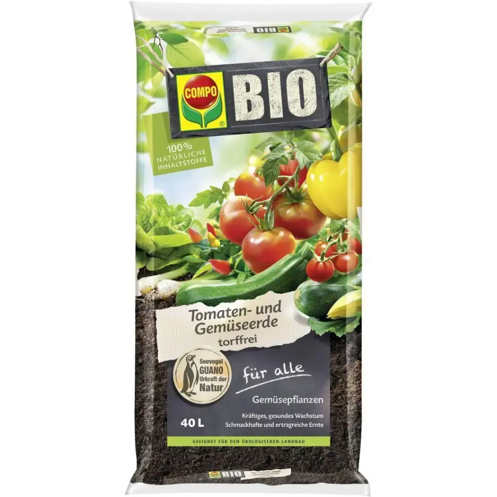BIO tomati- ja köögiviljamuld Compo 40L