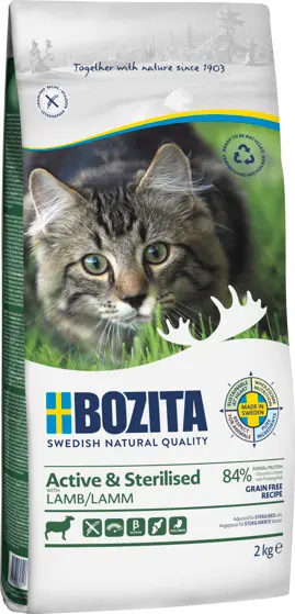 Bozita Active &Sterilised GF Lamb kassile 2kg