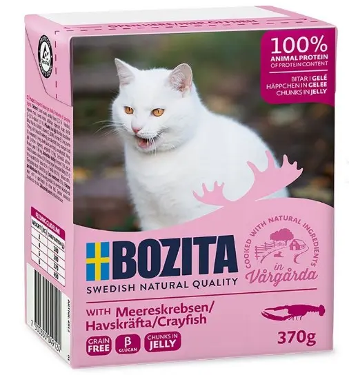 Bozita Chunks in Jelly jõevähk kassile 370g