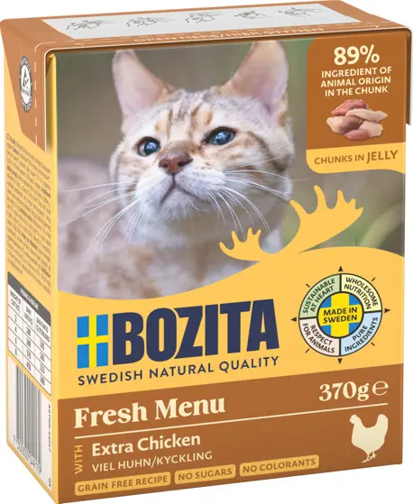 Bozita Chunks in Jelly kanahakkliha kassile 370g