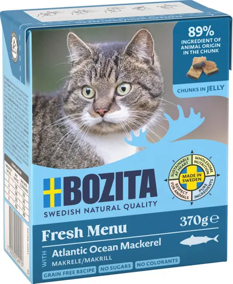 Bozita Chunks in Jelly makarell kassile 370g
