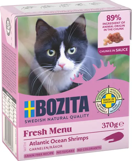 Bozita Chunks in sauce krevetid kassile 370g
