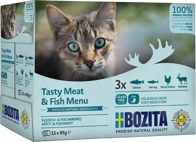 Bozita Chunks in Sauce lihaga kassile 12x85g