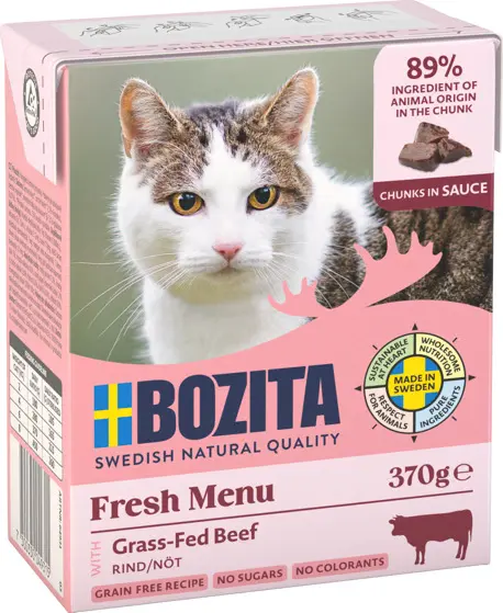 Bozita Chunks in sauce with Beef märgtoit kassile 370g