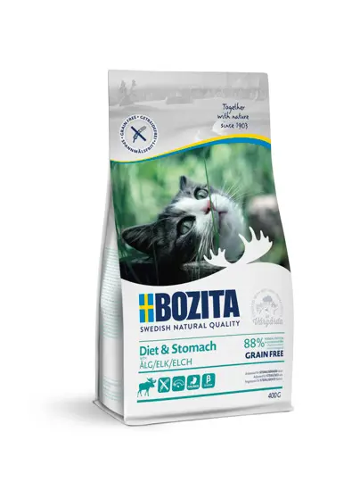 Bozita Diet & Stomach Grain Free Elk täissööt kassile 400g