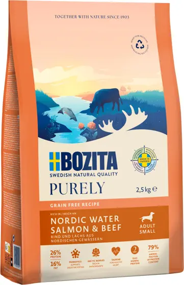 Bozita GF Adult small Salmon&Beef 2,5kg