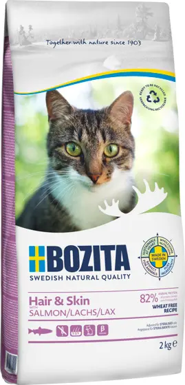 Bozita Hair & Skin Wheat free lõhe 2kg