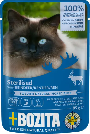 Indoor & Sterilised Reindeer in Sauce märgtoit kassile 85g