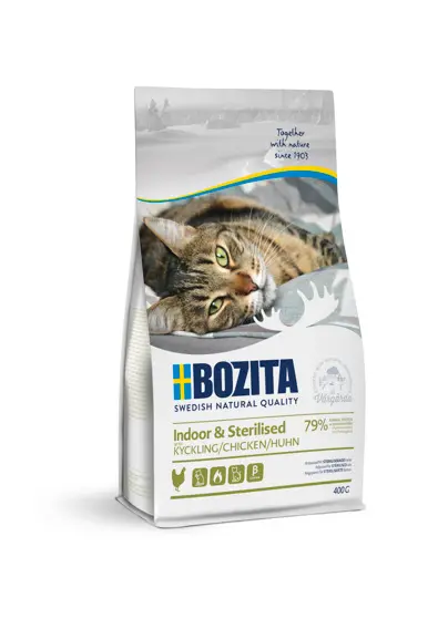 Bozita Indoor & Sterilised kana 400g