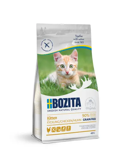 Bozita Kitten Grain Free Chicken täissööt kassipojale 400g