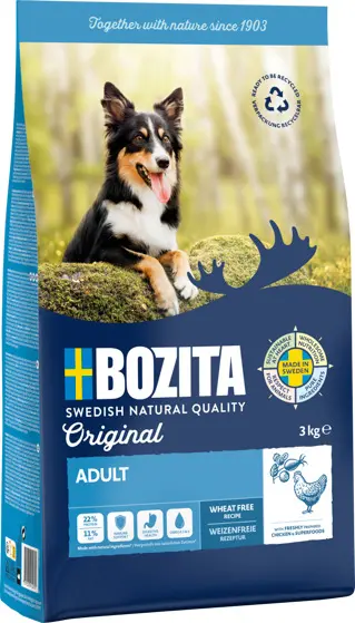 Bozita Original Adult nisuvaba täissööt koerale 3kg