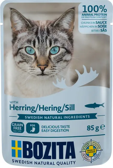 Bozita Chunks in sauce with Herring kassikonserv 85g