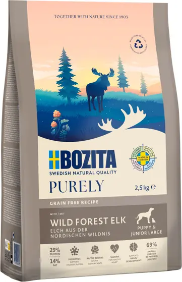 Bozita Purely GF Puppy&Junior Large2,5kg