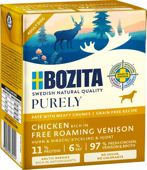 Bozita Purely kana/hirv 370g