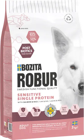 Bozita Robur Adult Sensitive Salmon 3kg