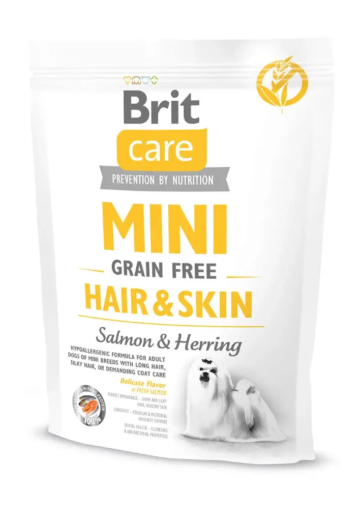 Brit Care Mini Hair&Skin terav.vaba 400g