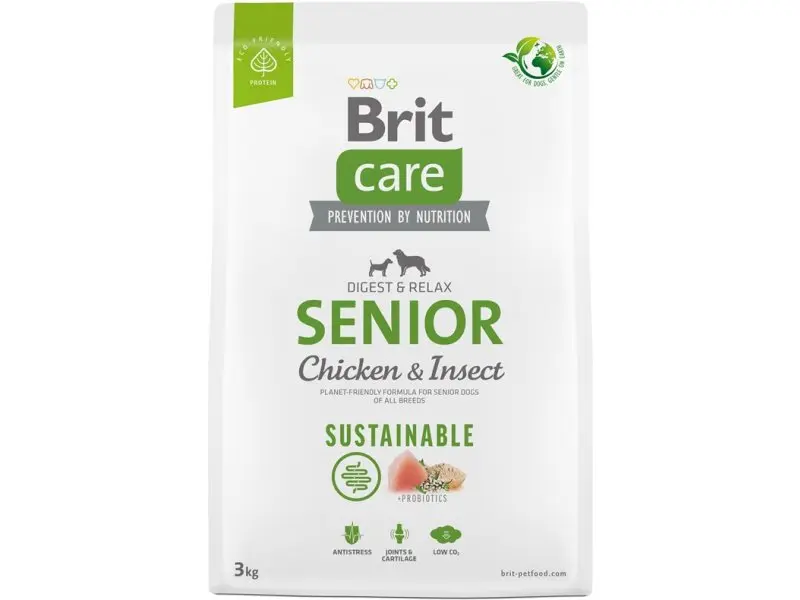 Brit Care Senior kana/putukad 3kg
