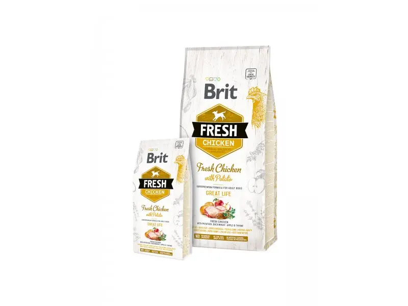 Brit Fresh Adult kana/kartul 2,5 kg