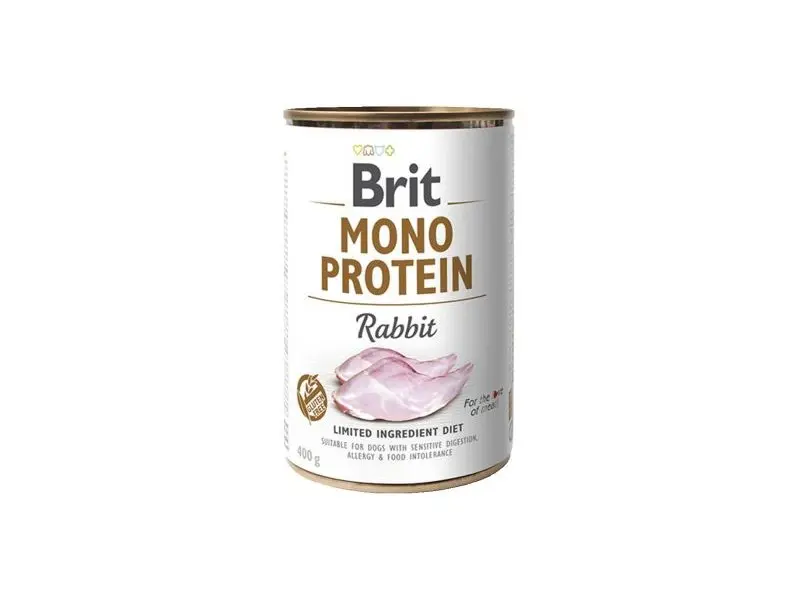 Brit Mono Protein Rabbit konserv koertele 0,4kg