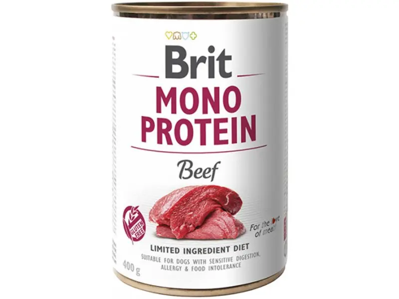 Brit Mono Protein Beef konserv koertele 0,4kg